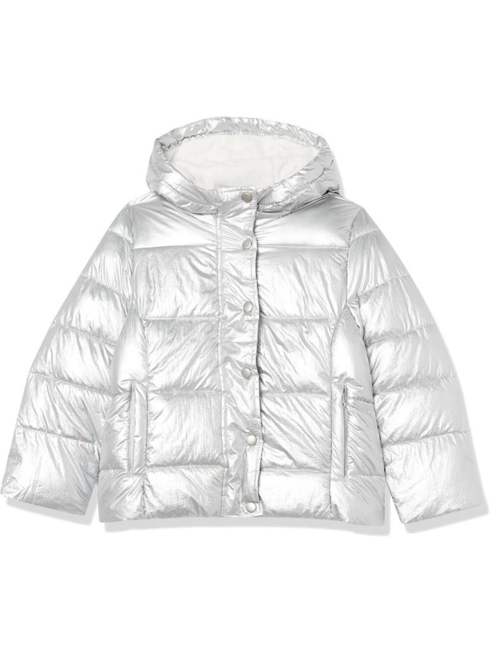 Cozy Heavyweight Hooded Puffer Coat for Girls & Toddlers, Water-Resistant